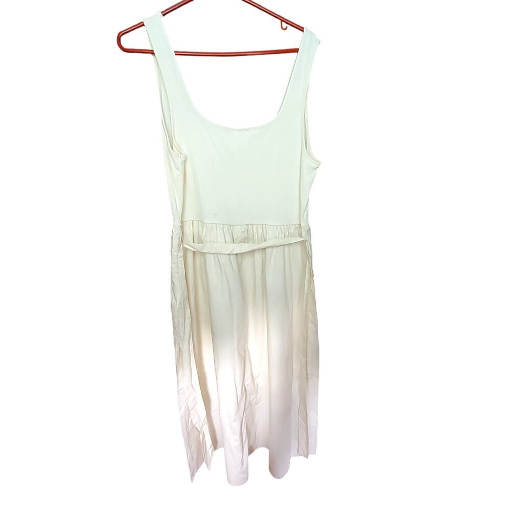 Who What Wear Womens XL White Sleeveless Dress Lower: 100% Cotton - Picture 8 of 12